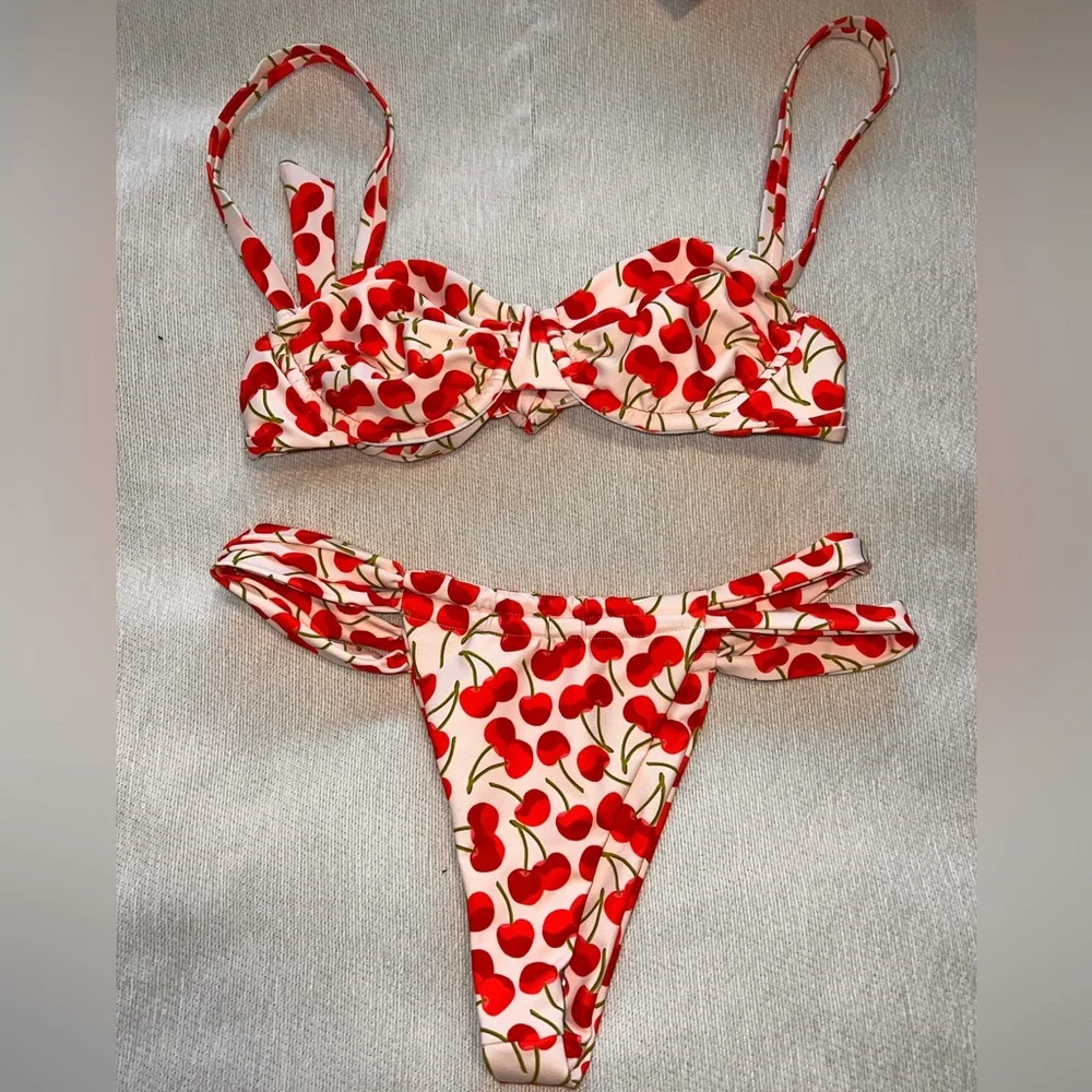 Skatie Red Cherry Bikini Set - Picture 1 of 2